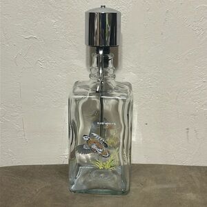 Ned Smith wild bird painted liquor decanter